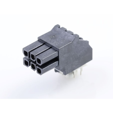 Molex Rectangular Power Connector, 6 Contact(S), Female, Solder Terminal, Receptacle 447640602